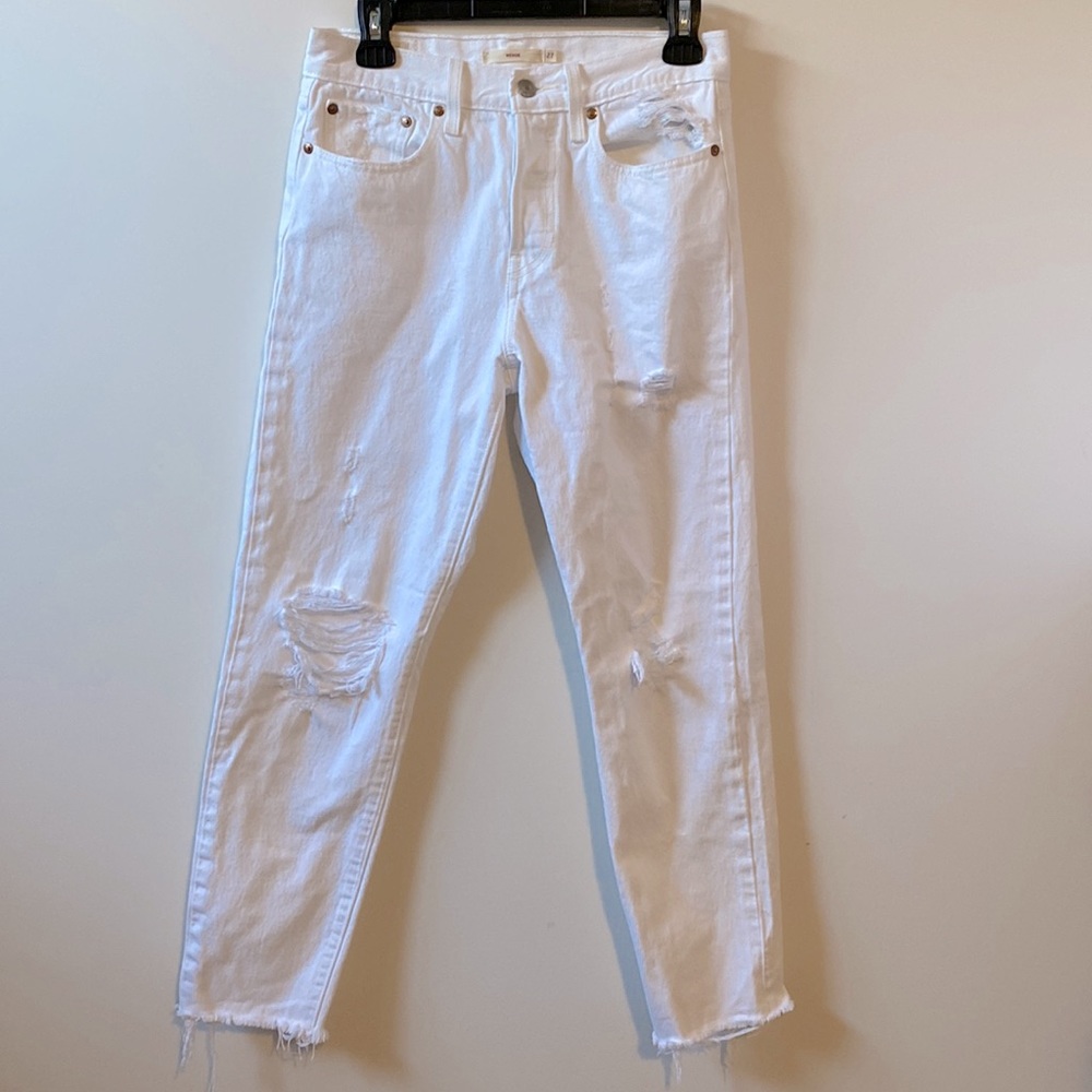 Levi’s Wedgie White Jeans